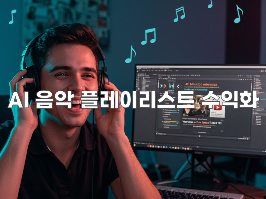 음악 지식 없이 AI 활용하여 유튜브 플레이리스트 기반으로 꾸준한 경제활동 만드는 비결