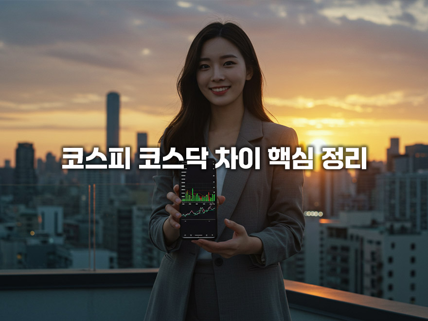 코스피 코스닥 차이 완벽 정리: 시장 성격, 상장 기준 비교 및 투자 전략