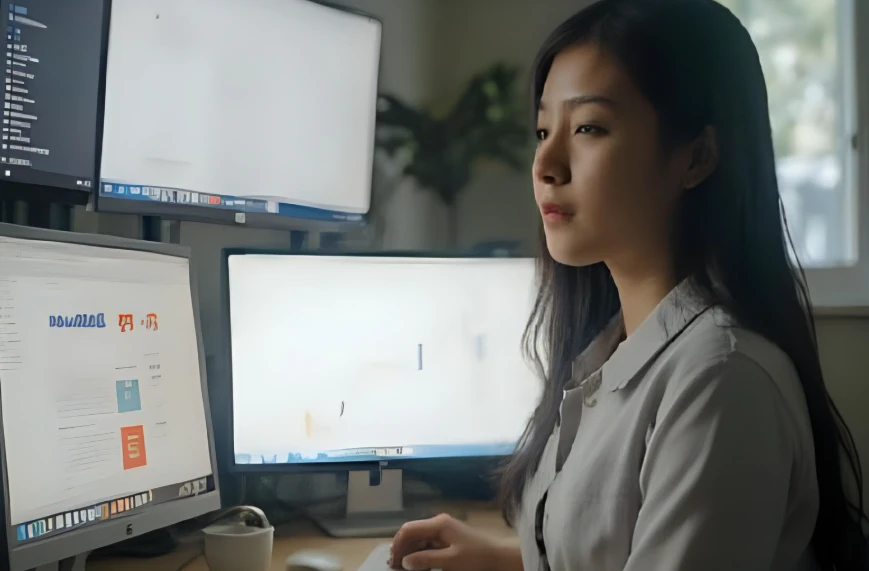 월마트 제휴 마케팅의 핵심 운영 단계를 실행하는 한국인 여성