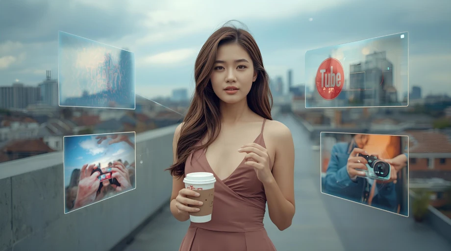 여러 유튜브 채널을 운영하며 수익을 다각화하는 한국인 여성