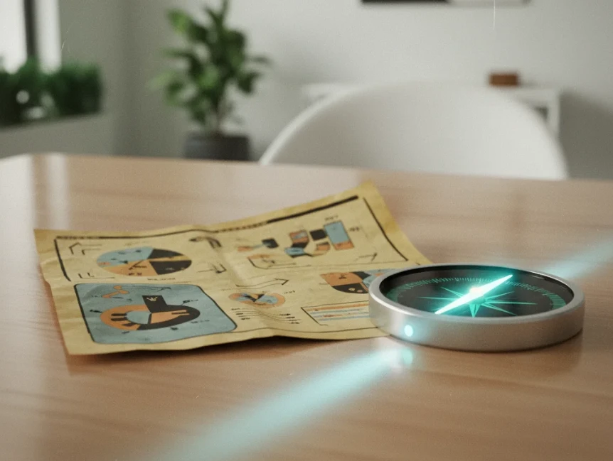 과거의 인포그래픽과 현재의 무료 도구 전략 대조