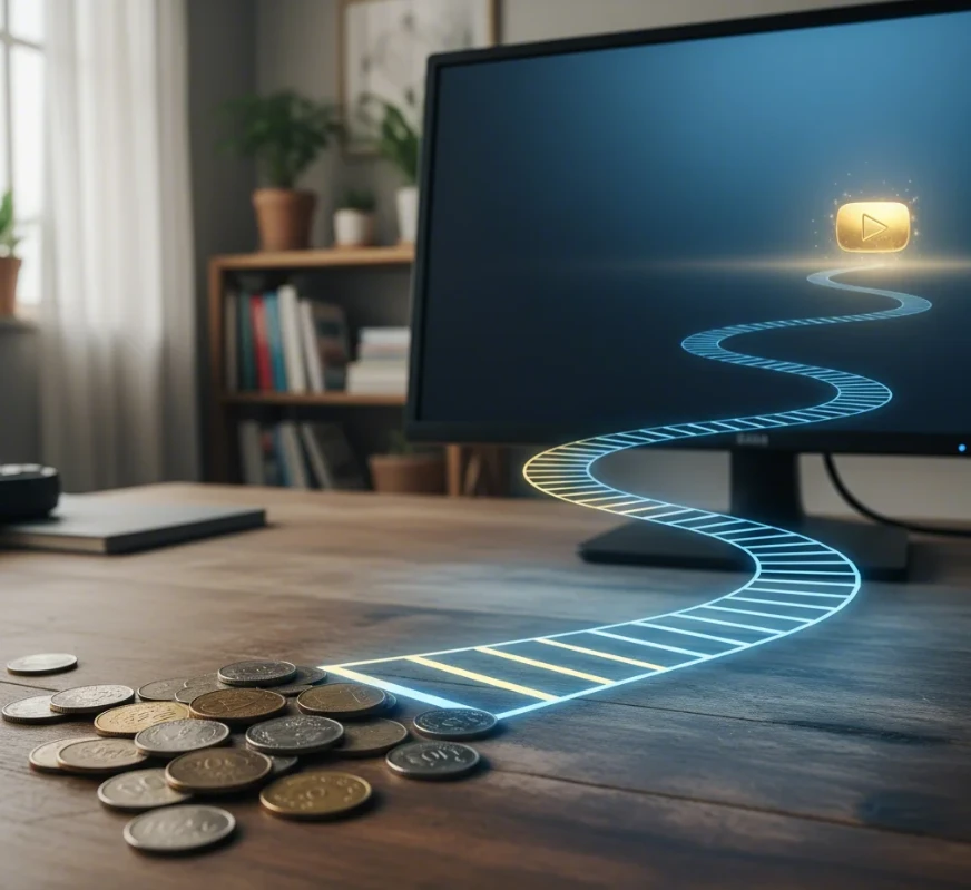 영상 제작 비용은 저렴하나 수익화까지 오랜 시간이 걸리는 AI 자동화 채널